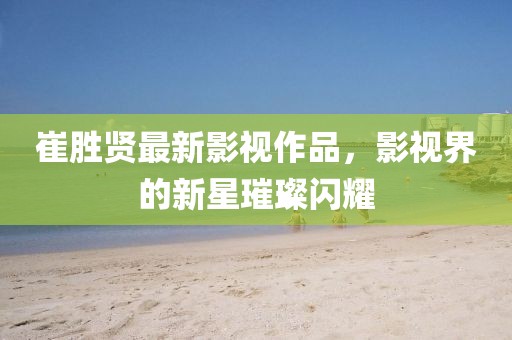崔胜贤最新影视作品，影视界的新星璀璨闪耀