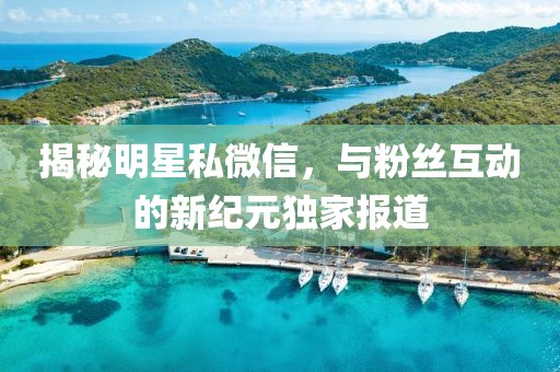 揭秘明星私微信，与粉丝互动的新纪元独家报道
