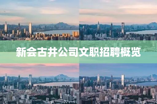 新会古井公司文职招聘概览