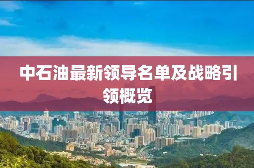 中石油最新领导名单及战略引领概览