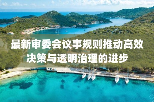 最新审委会议事规则推动高效决策与透明治理的进步