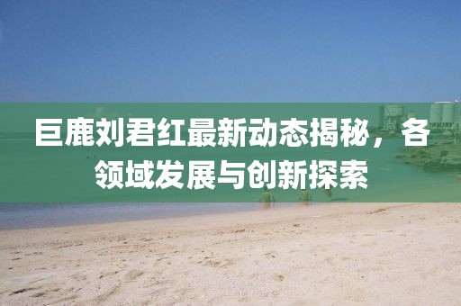 巨鹿刘君红最新动态揭秘，各领域发展与创新探索