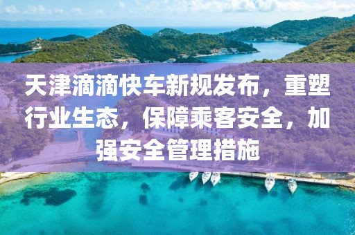 天津滴滴快车新规发布，重塑行业生态，保障乘客安全，加强安全管理措施