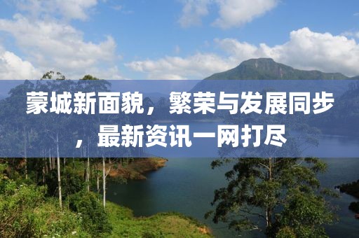 蒙城新面貌，繁荣与发展同步，最新资讯一网打尽