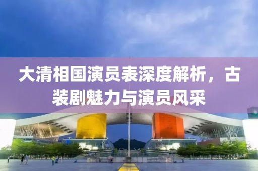 大清相国演员表深度解析，古装剧魅力与演员风采