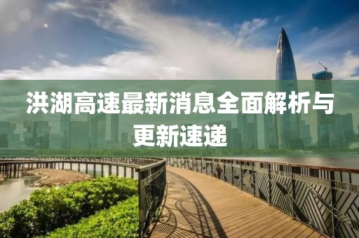 洪湖高速最新消息全面解析与更新速递