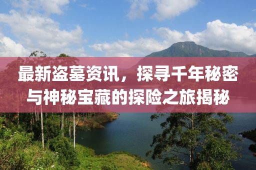 最新盗墓资讯，探寻千年秘密与神秘宝藏的探险之旅揭秘