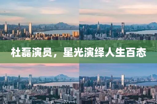 杜磊演员，星光演绎人生百态