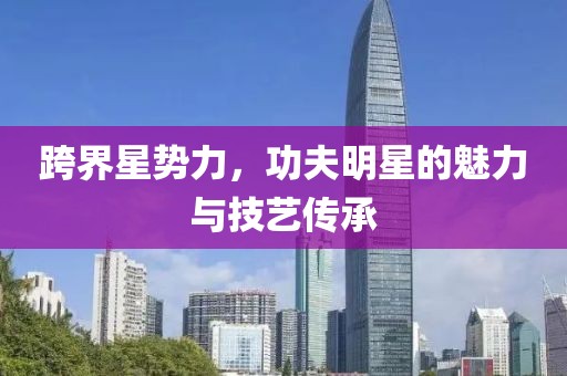 跨界星势力，功夫明星的魅力与技艺传承
