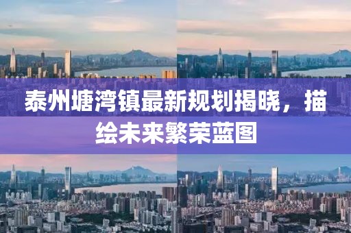 泰州塘湾镇最新规划揭晓，描绘未来繁荣蓝图