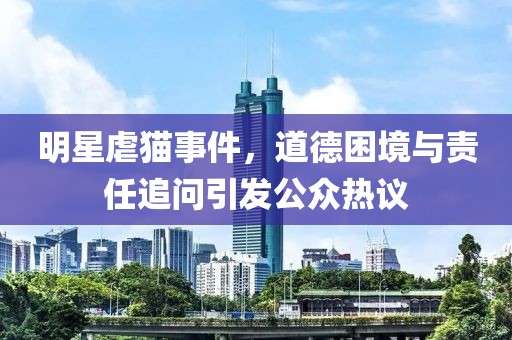 明星虐猫事件，道德困境与责任追问引发公众热议