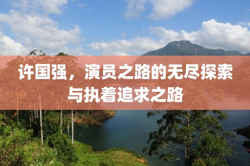 许国强，演员之路的无尽探索与执着追求之路