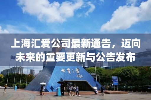 上海汇爱公司最新通告，迈向未来的重要更新与公告发布