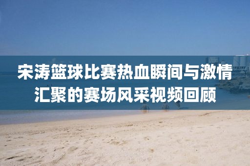 宋涛篮球比赛热血瞬间与激情汇聚的赛场风采视频回顾