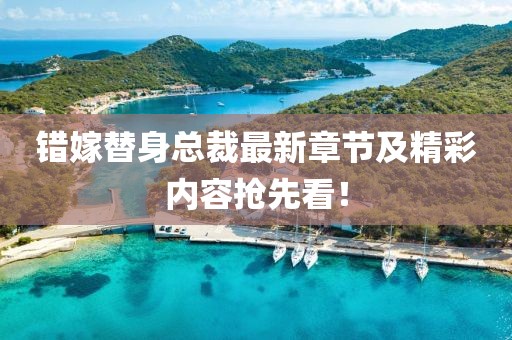 错嫁替身总裁最新章节及精彩内容抢先看！