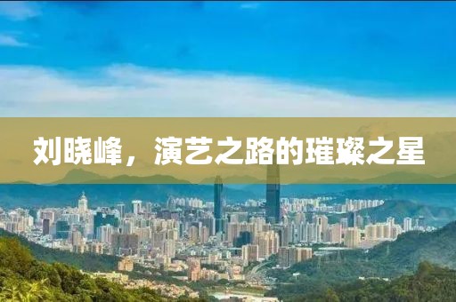 刘晓峰，演艺之路的璀璨之星