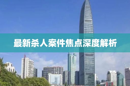 最新杀人案件焦点深度解析