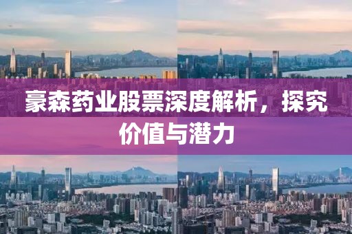 豪森药业股票深度解析，探究价值与潜力