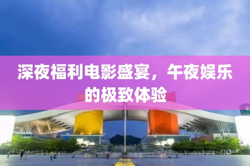 深夜福利电影盛宴，午夜娱乐的极致体验
