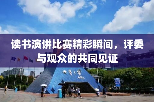 读书演讲比赛精彩瞬间，评委与观众的共同见证