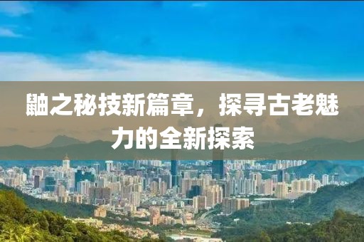 鼬之秘技新篇章，探寻古老魅力的全新探索