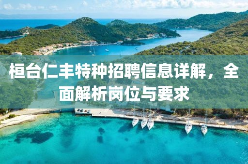 桓台仁丰特种招聘信息详解，全面解析岗位与要求
