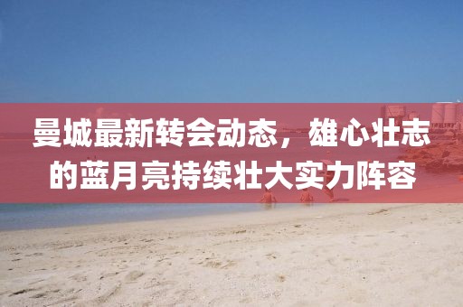 曼城最新转会动态，雄心壮志的蓝月亮持续壮大实力阵容