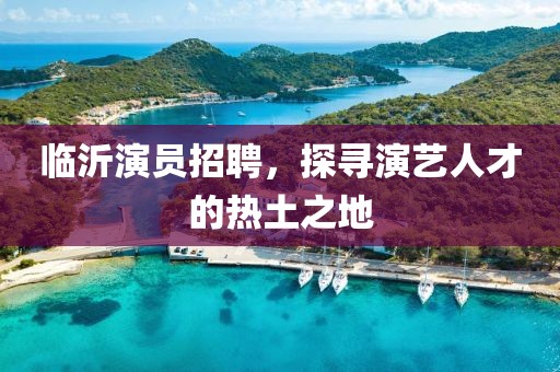 临沂演员招聘，探寻演艺人才的热土之地