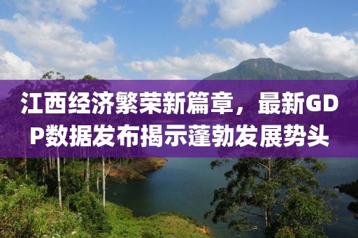 江西经济繁荣新篇章，最新GDP数据发布揭示蓬勃发展势头
