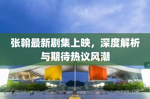 张翰最新剧集上映，深度解析与期待热议风潮
