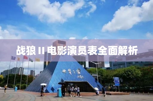 战狼Ⅱ电影演员表全面解析
