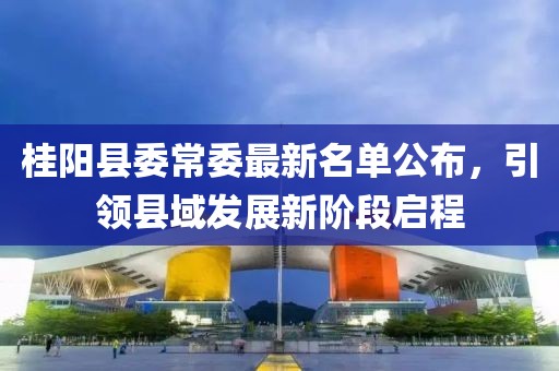 桂阳县委常委最新名单公布，引领县域发展新阶段启程