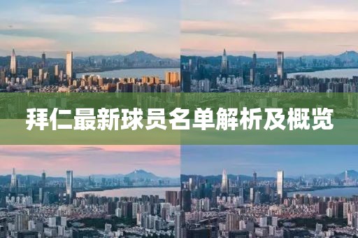 拜仁最新球员名单解析及概览