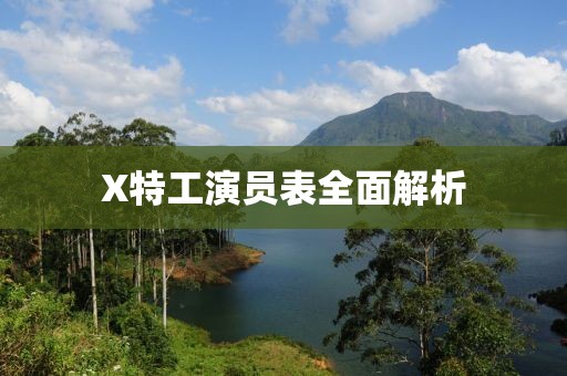 X特工演员表全面解析