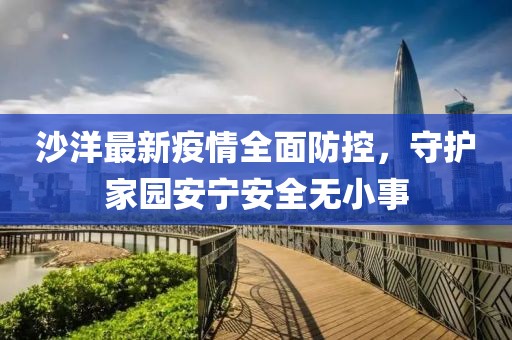 沙洋最新疫情全面防控，守护家园安宁安全无小事