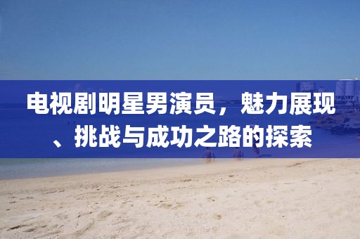 电视剧明星男演员，魅力展现、挑战与成功之路的探索