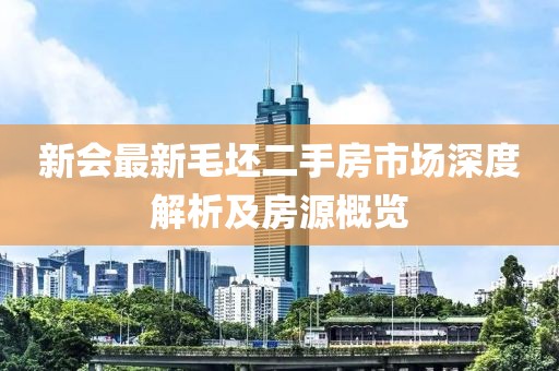 新会最新毛坯二手房市场深度解析及房源概览