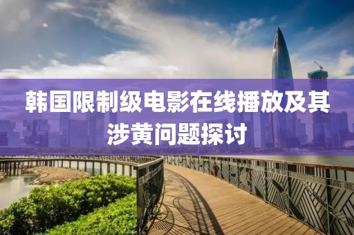 韩国限制级电影在线播放及其涉黄问题探讨