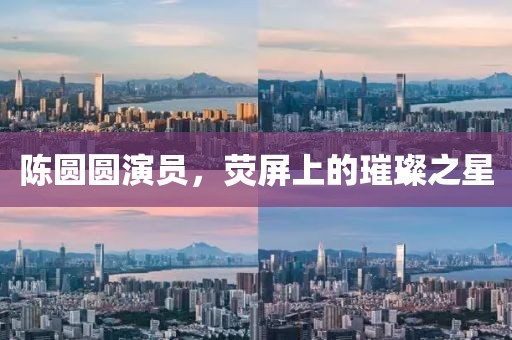 陈圆圆演员，荧屏上的璀璨之星