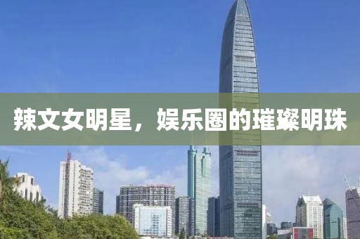 辣文女明星，娱乐圈的璀璨明珠