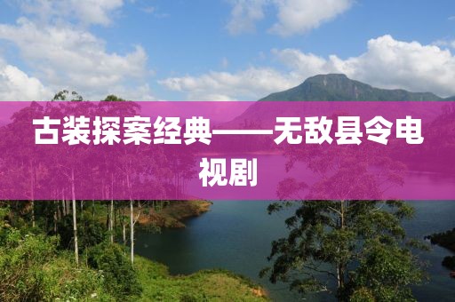 古装探案经典——无敌县令电视剧