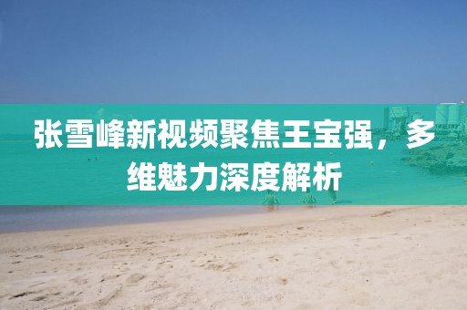 张雪峰新视频聚焦王宝强，多维魅力深度解析