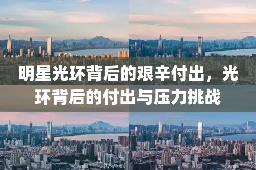 明星光环背后的艰辛付出，光环背后的付出与压力挑战