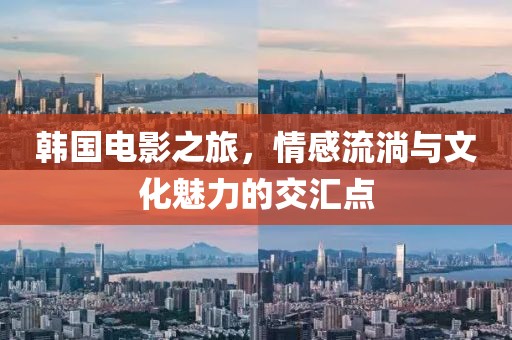 韩国电影之旅，情感流淌与文化魅力的交汇点