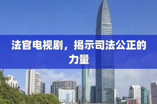 法官电视剧,揭示司法公正的力量