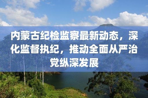 内蒙古纪检监察最新动态，深化监督执纪，推动全面从严治党纵深发展