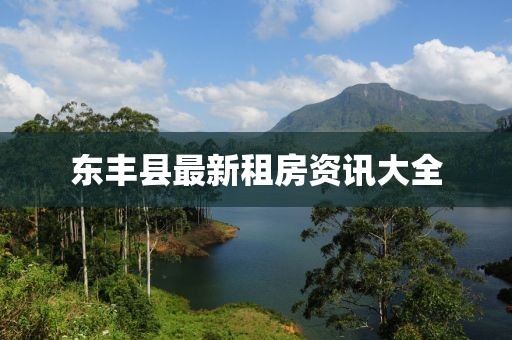 东丰县最新租房资讯大全