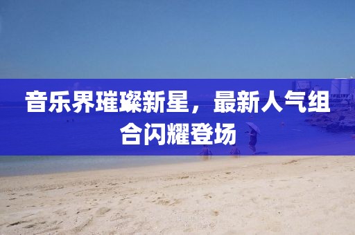 音乐界璀璨新星，最新人气组合闪耀登场