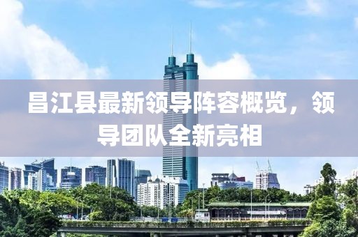 昌江县最新领导阵容概览，领导团队全新亮相