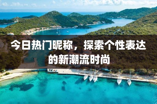 今日热门昵称，探索个性表达的新潮流时尚